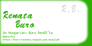 renata buro business card